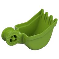 Duplo Digger Bucket - Small with Locking Ring - 4 teeth Lime