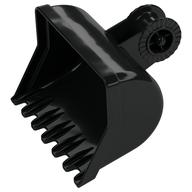 Duplo Front End Loader Bucket with Locking Ring - 7 Teeth Schwarz