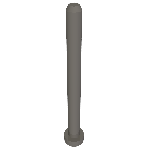 Vehicle Track, Train, Connection/Stacking Pin 4 ½ stud long for Track Storage Dark Bluish Gray