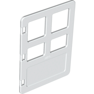 Duplo Door 1 × 4 × 4 with Four Panes White