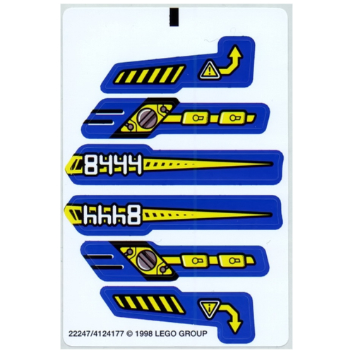 Stickerbogen für Set 8444-1 [Keine Farbe/Beliebige Farbe]