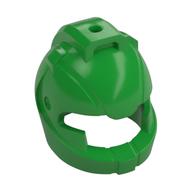 Helmet Space with Air Intakes and Hole on Top Bright Green