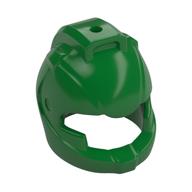 Helmet Space with Air Intakes and Hole on Top Grün