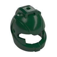 Helmet Space with Air Intakes and Hole on Top Dark Green
