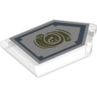 Tile Special 2 × 3 Pentagonal with Nexo Power Shield Print - Spirit Vortex Trans-Clear