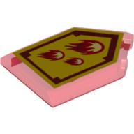 Tile Special 2 × 3 Pentagonal with Nexo Power Shield Print - Incinerate Transparent-Rot