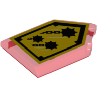 Tile Special 2 × 3 Pentagonal with Nexo Power Shield Print - Mace Rain Trans-Red