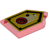 Tile Special 2 × 3 Pentagonal with Nexo Power Shield Print - Globlin Attack Transparent-Rot