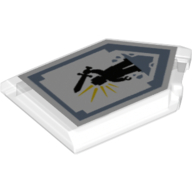 Tile Special 2 × 3 Pentagonal with Nexo Power Shield Print - Battle Cry Transparent