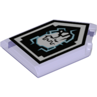 Tile Special 2 × 3 Pentagonal with Nexo Power Shield Print - Corrupting Crush in Trans-Purple