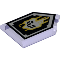 Tile Special 2 × 3 Pentagonal with Nexo Power Shield Print - Malicious Melting in Trans-Purple
