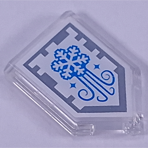 Tile Special 2 × 3 Pentagonal with Nexo Power Shield Print - Arctic Breath Transparent