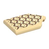 Tile Special 2 × 3 Pentagonal with Dragon Scales print Tan