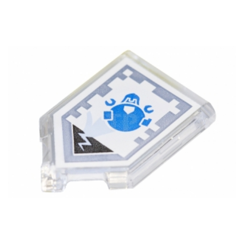 Tile Special 2 × 3 Pentagonal with Nexo Power Shield Print - Loadmaster Trans-Clear