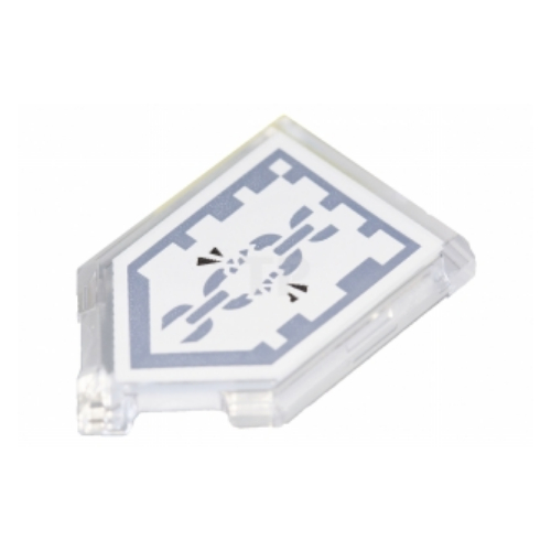 Tile Special 2 × 3 Pentagonal with Nexo Power Shield Print - Daring Deliverance Trans-Clear
