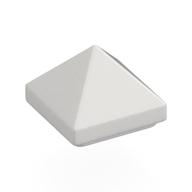 Brick Sloped 45° 1 × 1 × 2/3 Quadruple Convex [Pyramid] Weiß