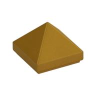 Brick Sloped 45° 1 × 1 × 2/3 Quadruple Convex [Pyramid] Perlgold