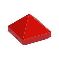 Brick Sloped 45° 1 × 1 × 2/3 Quadruple Convex [Pyramid] Red