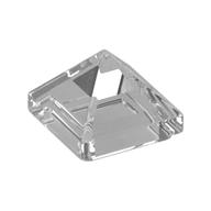 Brick Sloped 45° 1 × 1 × 2/3 Quadruple Convex [Pyramid] Transparent
