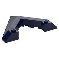 Brick Wedged, Sloped 45° 6 × 8 with Pointed Cutout Dunkelblau