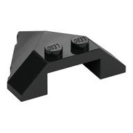Brick Wedged, Sloped 4 × 4 Pointed Black