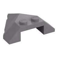 Brick Wedged, Sloped 4 × 4 Pointed Flat Silver