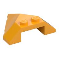 Brick Wedged, Sloped 4 × 4 Pointed Leuchtendes Hellorange