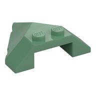 Brick Wedged, Sloped 4 × 4 Pointed Sand Green