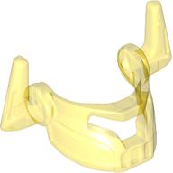 Headwear Accessory Visor with Horns Transparent-Gelb