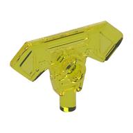 Weapon Axe Head with Bar Trans-Yellow