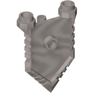 Shield Pentagonal in Flat Silver
