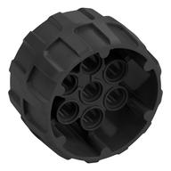 Wheel Hard Plastic, Treaded with 7 Pin Holes (37mm D. x 22mm) Perltitan