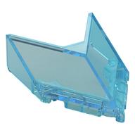 Windscreen 6 × 4 × 1 1/3 Pointed Trans-Light Blue