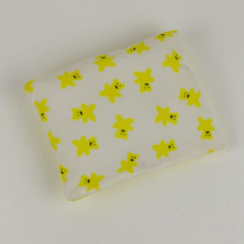 Duplo Pillow with Teddy Bear Print White