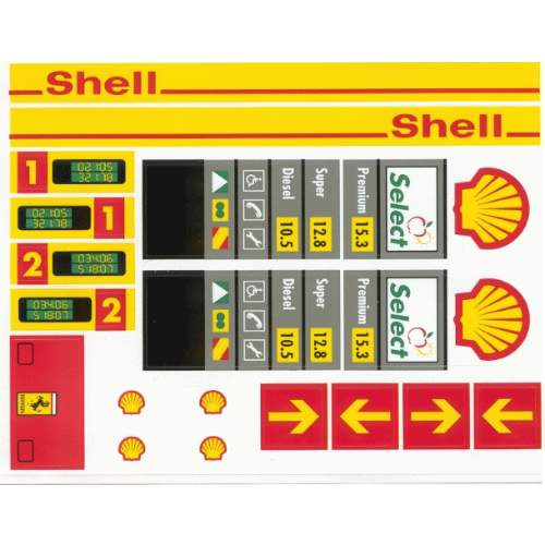 Stickerbogen für Set 1256-1 [Keine Farbe/Beliebige Farbe]