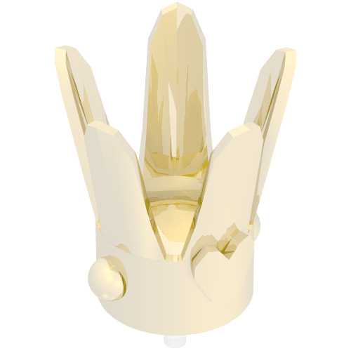 Belville, Headwear, Crown Small Chrome Gold