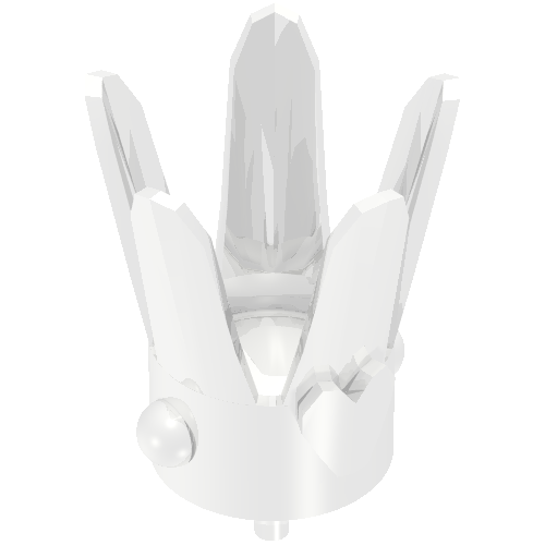 Belville, Headwear, Crown Small Chrome Silver