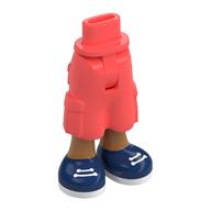 Minidoll Hips and Cargo Pants with Medium Nougat Legs, Dark Blue Shoes print [Thin Hinge] Koralle