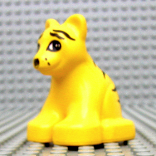 Duplo Animal Tiger Cub [No Base] Yellow