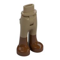 Minidoll Hips and Trousers with Back Pockets with Reddish Brown Boots Print [Thin Hinge] Dark Tan