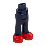 Minidoll Hips and Trousers with Back Pockets with Red Shoes print Dark Blue