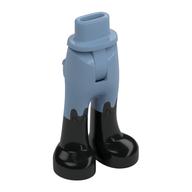 Minidoll Hips and Trousers with Back Pockets with Black Boots print Sand Blue