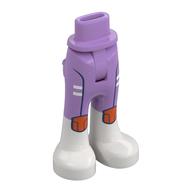 Minidoll Hips and Trousers with Back Pockets with Space Suit, Reddish Orange Pockets, White Boots print Medium Lavender