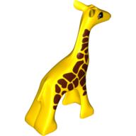 Duplo Animal Giraffe Baby, Dense Spot Print Gelb