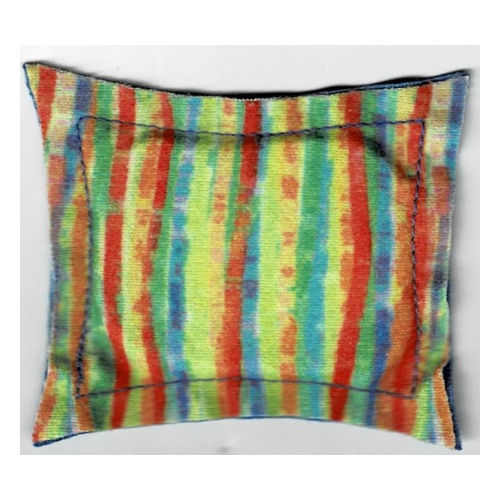 Scala, Pillow 7 × 8 Violet with Multi Stripe Reverse Print Violet