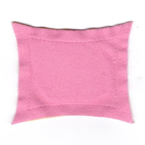 Scala, Pillow 7 × 8 with Orange and Dark Pink Sides [No Color/Any Color]