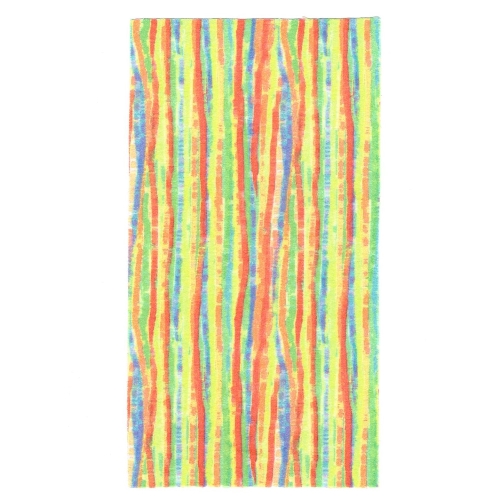 Scala, Blanket 22 × 12, Multi-Color Stripes Print White