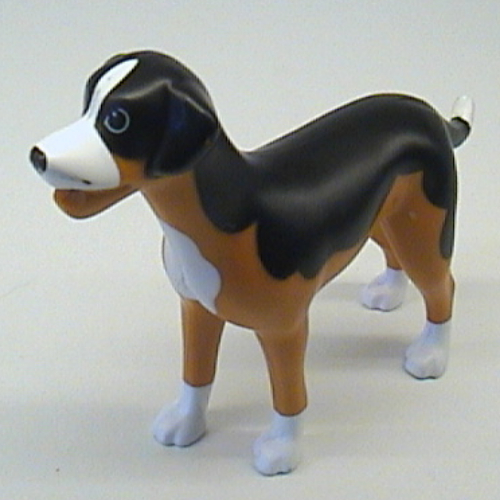 Scala, Animal, Dog Sita, with Black Back and White Chest, Feet and Muzzle Print Earth Orange