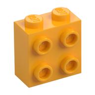 Brick Special 1 × 2 × 1 2/3 with 4 Studs on 1 Side Bright Light Orange