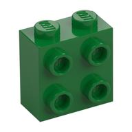 Brick Special 1 × 2 × 1 2/3 with 4 Studs on 1 Side Green